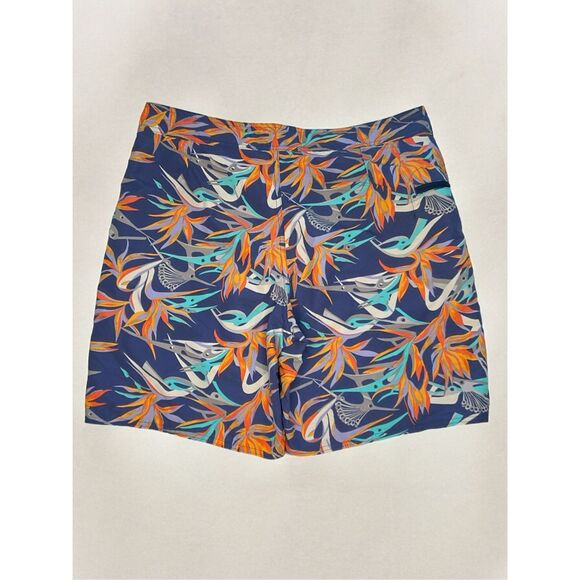 Patagonia Wavefarer Board Shorts Mens‎ 34 Tropical Birds of Paradise Swim Trunks - Picture 1 of 9